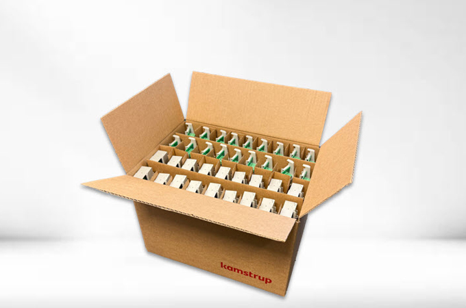 corrugated box with inserts