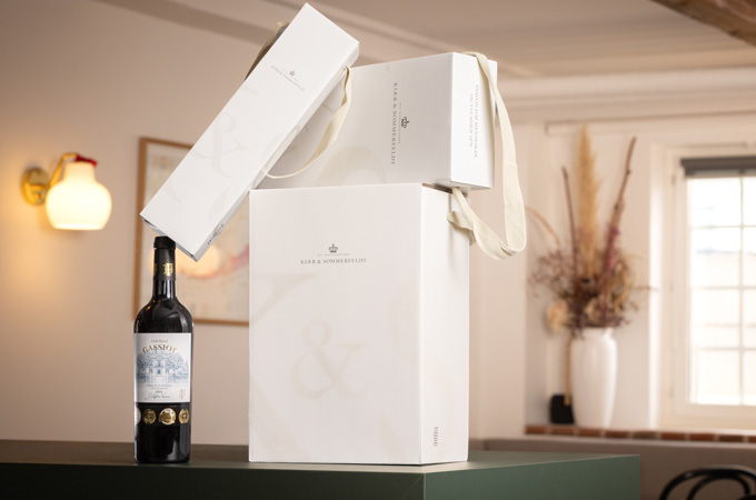 Kjær & Sommerfeldt wine premium packaging