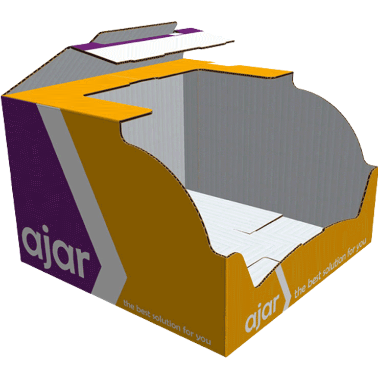 Two way display, display packaging, shelf ready packaging