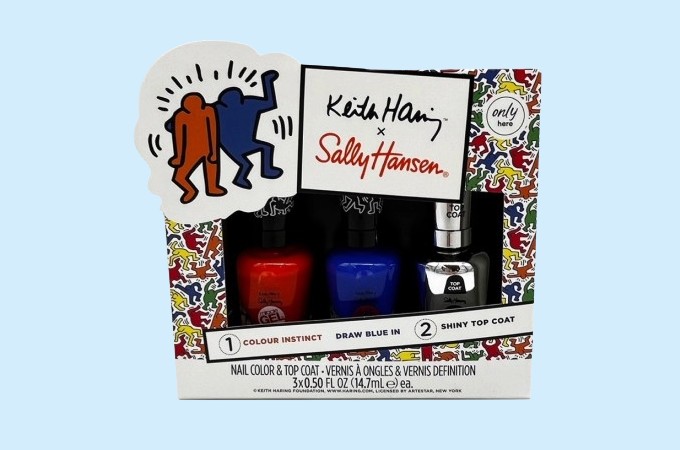Coty Sally Hansen x Keith Haring packaging