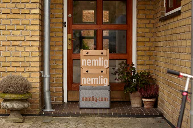 Nemlig Supermarket Delivery Boxes