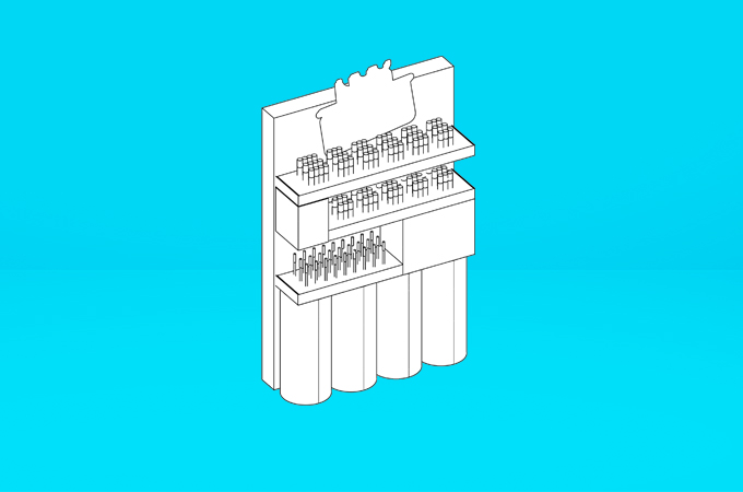 NYX Duck Lip Gloss Display Line art