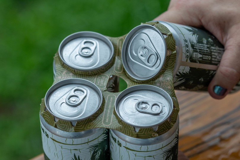 Helping Salty Turtle Beer switch to paper-based multipack can packaging