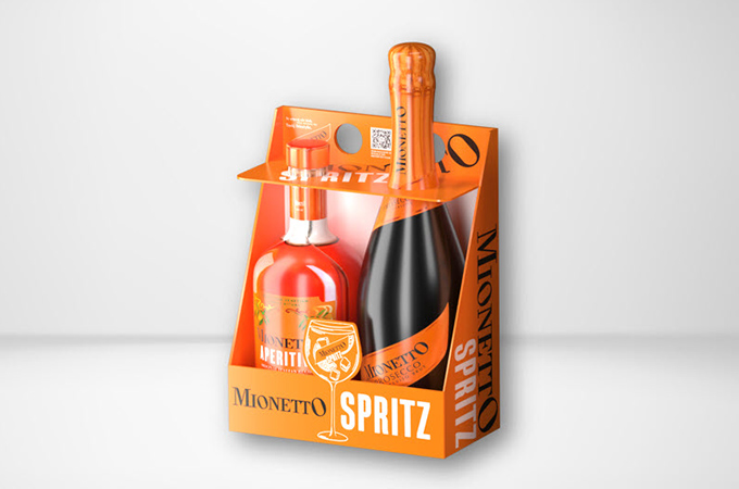 Creating an award-winning, luxurious bottle packaging solution for Mionetto Spritz